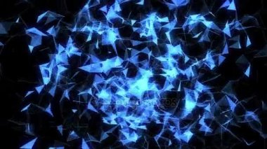 Modern pleksus hareket. Güzel 3d render