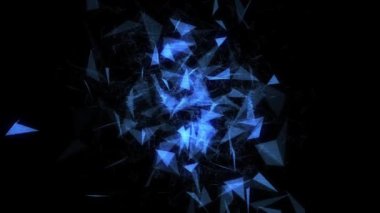 Modern pleksus hareket. Güzel 3d render