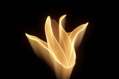 Mısır Hologram tel kafes tarzı. Güzel 3d render