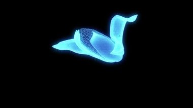 Mısır Hologram tel kafes tarzı. Güzel 3d render