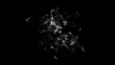 Modern pleksus hareket. Güzel 3d render