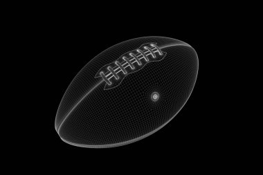 Futbol Hologram tel kafes tarzı. Güzel 3d render