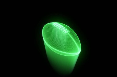 Futbol Hologram tel kafes tarzı. Güzel 3d render