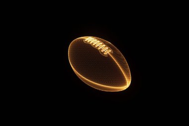 Futbol Hologram tel kafes tarzı. Güzel 3d render