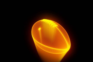 Futbol Hologram tel kafes tarzı. Güzel 3d render
