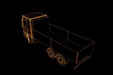 Işınlama Hologram tel kafes içinde. Güzel 3d render