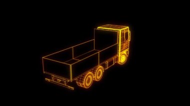 Bisiklet Bisiklet Hologram tel kafes tarzı. Güzel 3d render
