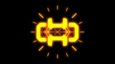 Hologram stil HUD öğe. Güzel 3d render