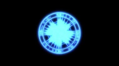Hologram stil HUD öğe. Güzel 3d render