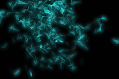 Modern pleksus hareket. Güzel 3d render