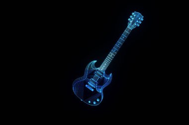 3D nakit Tel Çerçeve hologramı tarzda imzala. Güzel 3d render