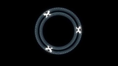 Dişli Dişli Hologram tel kafes tarzı. Güzel 3d render