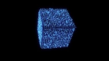 Tel Çerçeve hologramı stil öğe soyut şekli. Güzel 3d render