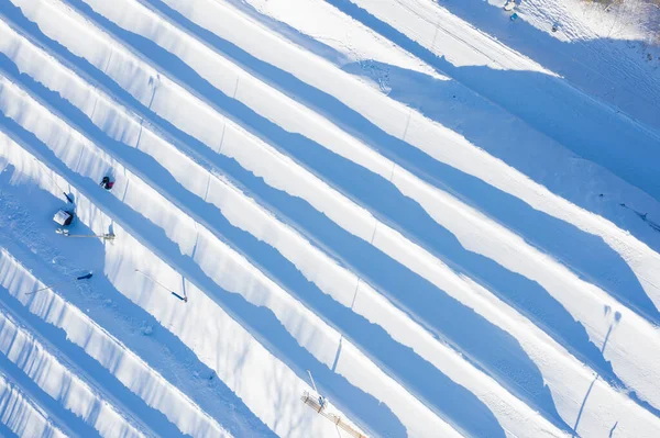 Sneeuwslang Loopt Winter Canada — Stockfoto