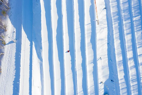 Sneeuwslang Loopt Winter Canada — Stockfoto