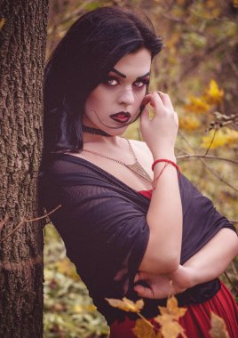 Cadı görüntüsü. Cadı. Kutlama. Makyaj Cadılar.