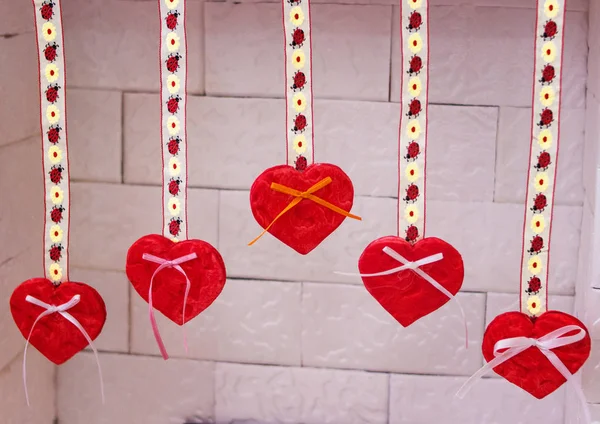 Украшение на стене День Святого Валентина — стоковое фото