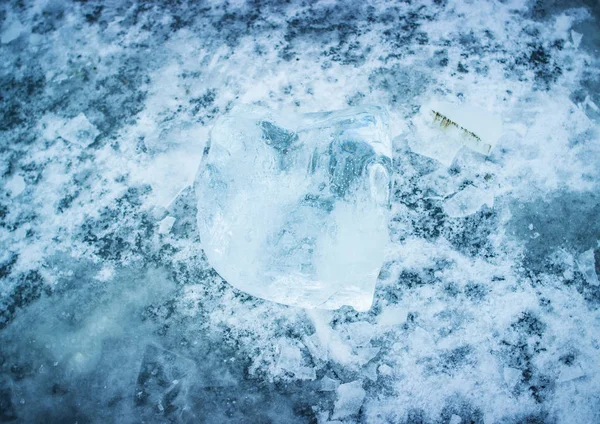 A large piece of ice. — Stock Photo, Image