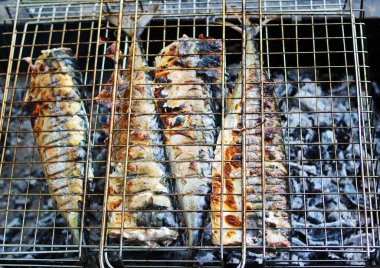 Izgara sulu ızgara balık