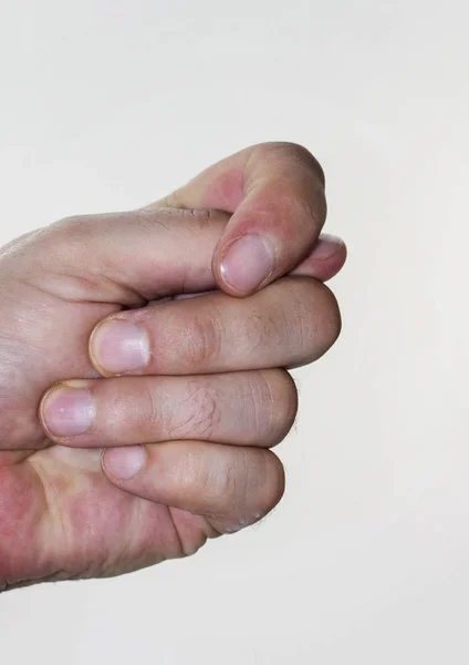 Hand gest med vänster hand — Stockfoto