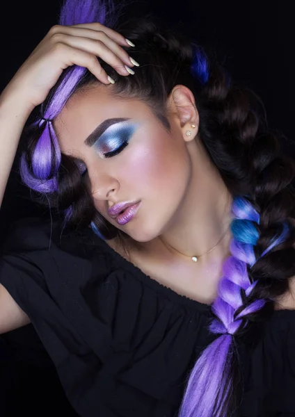 Professionele make-up voor Brunette — Stockfoto