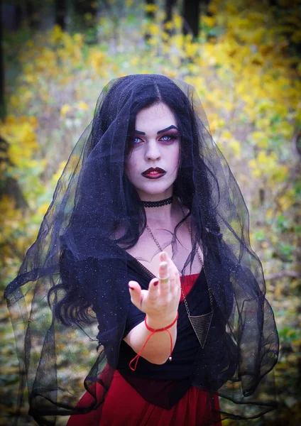 La imagen de una bruja para Halloween . —  Fotos de Stock