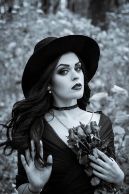 Bir cadı Cadılar Bayramı için görüntü.