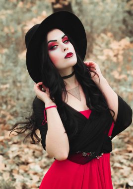 Bir cadı Cadılar Bayramı için görüntü.