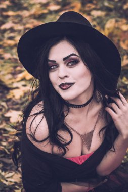 Bir cadı Cadılar Bayramı için görüntü.