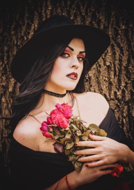 Bir cadı Cadılar Bayramı için görüntü.