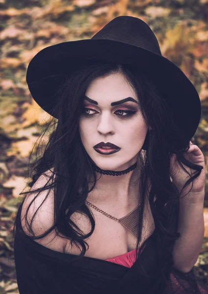 La imagen de una bruja para Halloween . —  Fotos de Stock