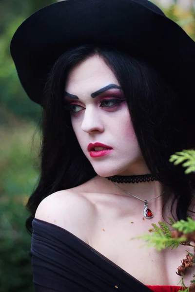 La imagen de una bruja para Halloween . — Foto de Stock