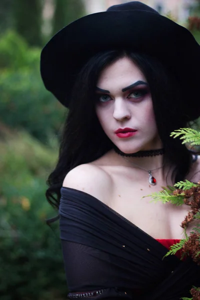 La imagen de una bruja para Halloween . — Foto de Stock