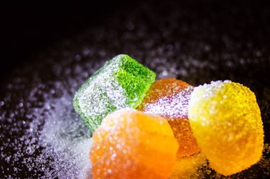 Şeker renkli tatlılar.