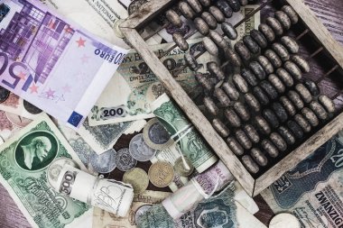 para ve ahşap abacus