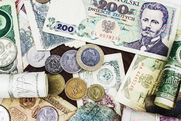 Древние деньги разных стран — стоковое фото