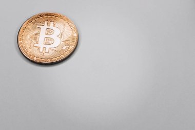 Altın sikke close-up Bitcoin