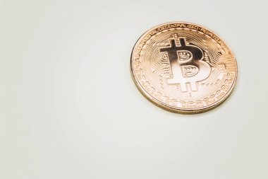 Altın sikke close-up Bitcoin