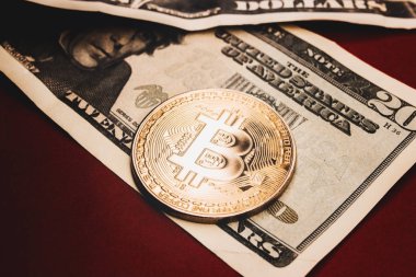 Para bitcoin kırmızı