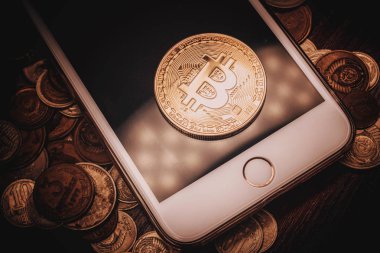 Altın Bitcoin ve birçok eski paralar