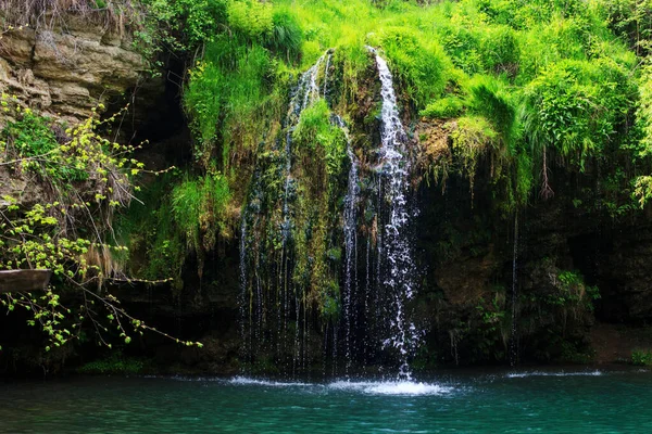 Cachoeira Escondida Selva Tropical — Fotografia de Stock