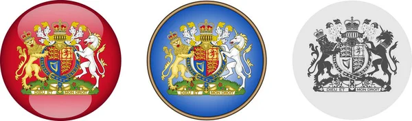 Brittiska Seal Set Royaltyfria Stockvektorer