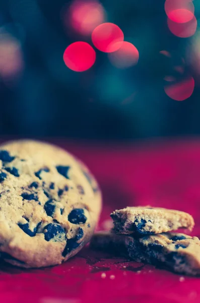 Biscuits au chocolat de Noël — Photo