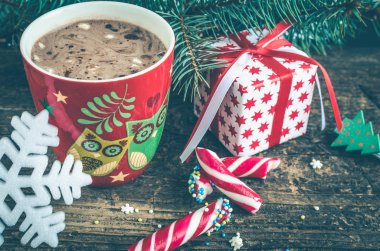 Kış sıcak içecek kakao