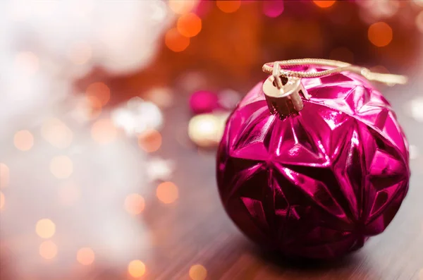 Magenta christmas ball — Stock Photo, Image