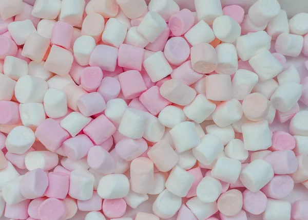 Bunte Mini-Marshmallows Hintergrund — Stockfoto