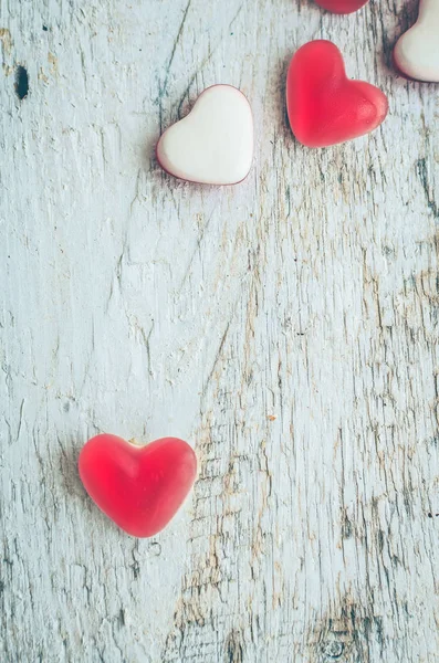 Corazón rojo forma caramelo — Foto de Stock