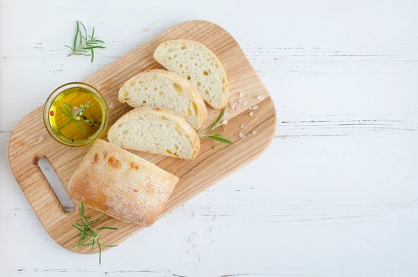 Pão de ciabatta italiano — Fotografia de Stock