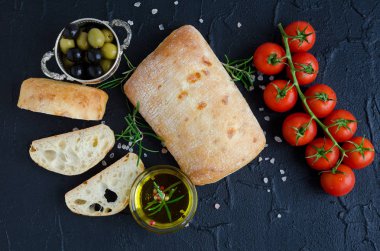 İtalyan ciabatta ekmeği