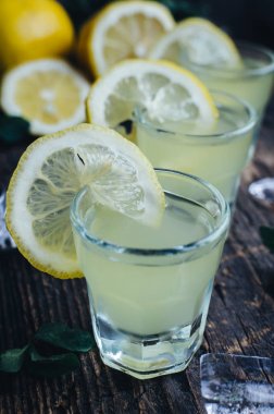 İtalyan geleneksel likör limoncello limonlu